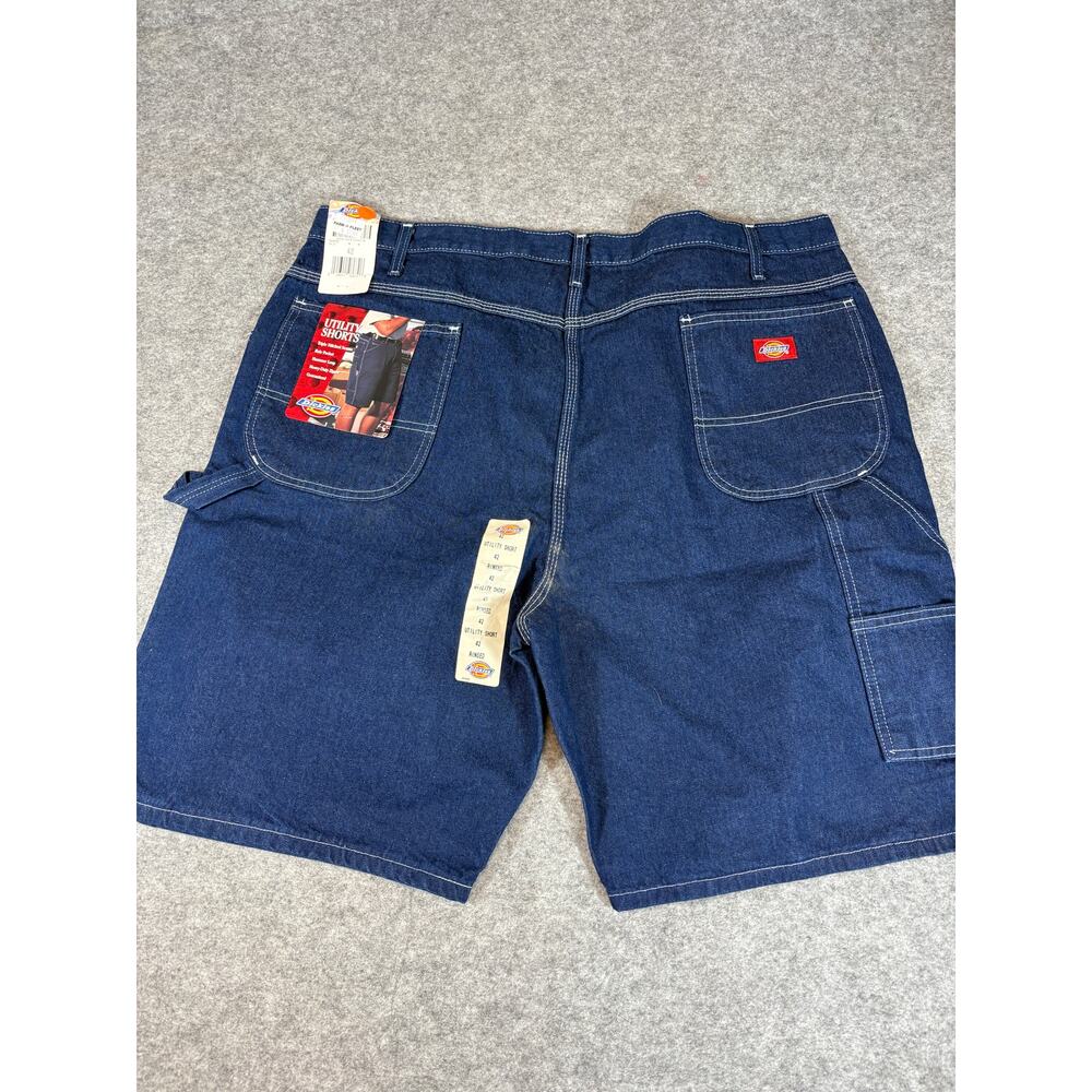 Vintage Dickies Carpenter Denim Jorts Shorts Mens 42 Utility Work Outdoor NWT